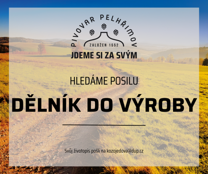 Dělník/ce do výroby PIVOVARU